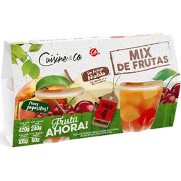 Fruta en conserva (Duraznos o Mix de frutas) 240 g