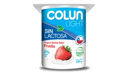 Yogurt Sin Lactosa Light 125 gr Colun